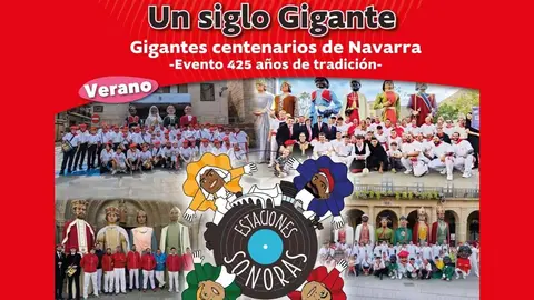 Espectáculo Gigantes Centenarios de Navarra 2025 en Cascante
