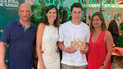 Julián Díaz Ana Campillo Álvaro Navascues y Esther Eraso miembros de la comisión medioambiental del Área de Salud de Tudela