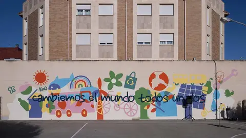 Patio del colegio público Otero de Navascués de Cintruénigo