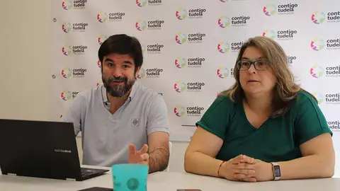 eneko larrarte olga risueño en rueda de prensa