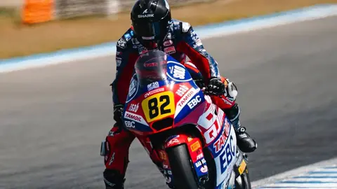 Mario Mayor en acción durante una carrera