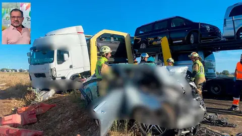 Imagen del accidente en el que falleció Emilio Garrido