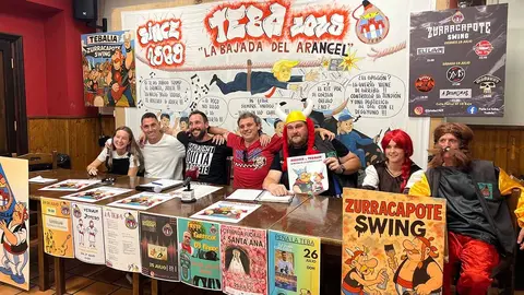 Presentación del programa de actos de la Peña La Teba para las Fiestas de Santa Ana