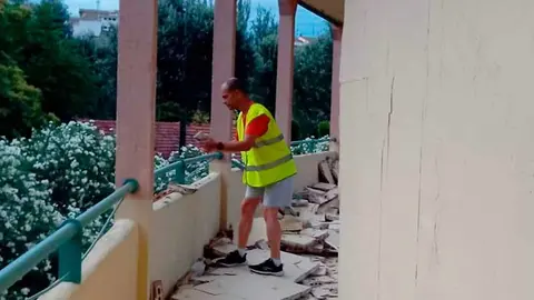 destrozos por la dana en la plaza de toros de tudela5