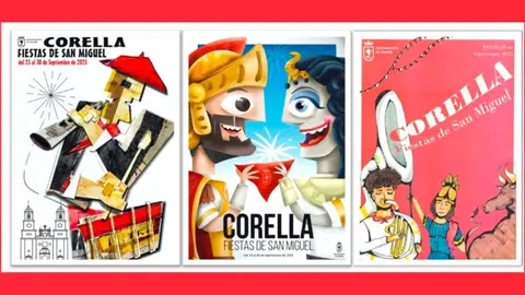 carteles finalistas fiestas de san miguel 2025 de corella