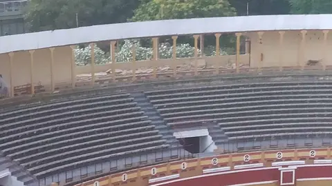 destrozos por la dana en la plaza de toros de tudela6
