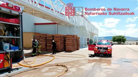 incendio en una empresa alimentaria de funes