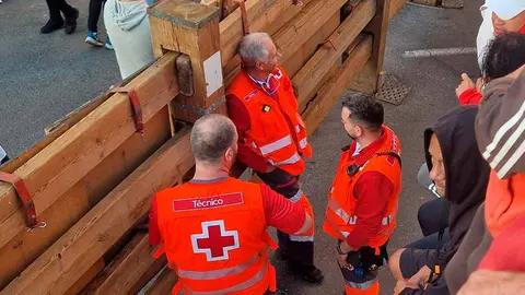 efectivos de cruz roja en el encierro
