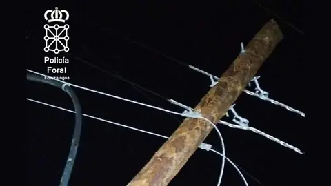 Cableado de cobre. Foto de archivo Policía Foral