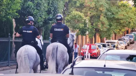 Policía Nacional durante las Fiestas de Tudela 2025
