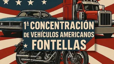 Concentración de Vehículos Americanos en Fontellas 2025