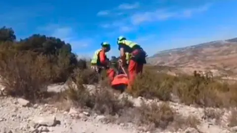 rescate de senderista en bardenas