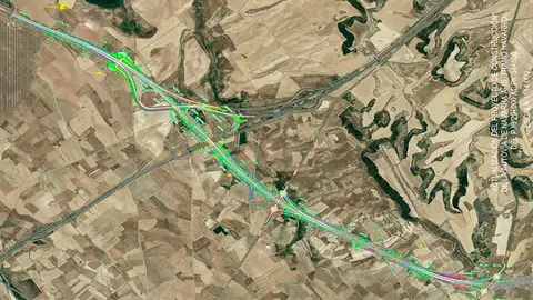 Plano actualizado del proyecto de construcción de la autovía A-15 en Corella