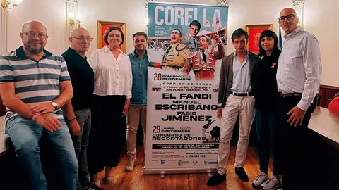 presentación del cartel de la feria taurina de san miguel de corella