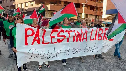marcha por Palestina Ibaitik Itsasora parte de tudela (7)