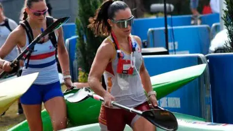 dánae sanmartín en el mundial de maratón celebrado en hungría