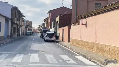 Guardia Civil atiende el  atropello de un hombre de 74 años en Cortes 