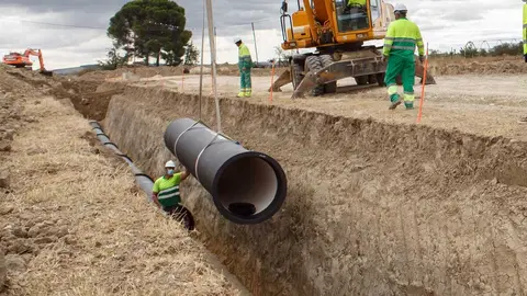 Obras del Canal de Navarra