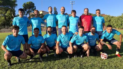 Conjunto de Academia Talentia-Construcciones Gado, serio aspirante al Título de Liga. Foto Esteban Baigorri