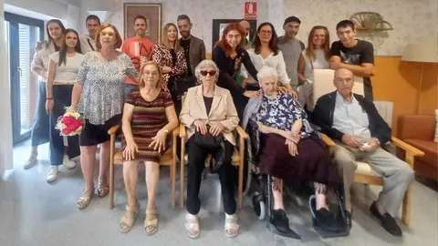 105 cumpleaños de Albina Sánchez en Tudela