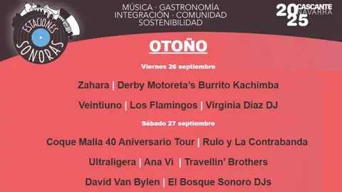 Estaciones Sonoras de Otoño 2025 en Cascante