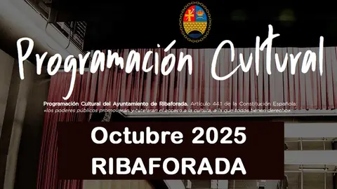 Programación cultural de Ribaforada para el mes de octubre 2025