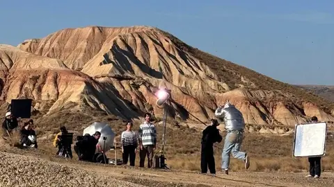 Rodaje en las Bardenas. Navarra Tierra de Cine