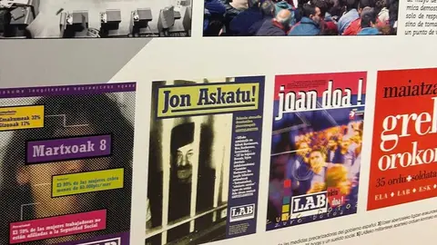Exposición “Jon Askatu!” organizada por el sindicato LAB en el Centro Cívico Rúa