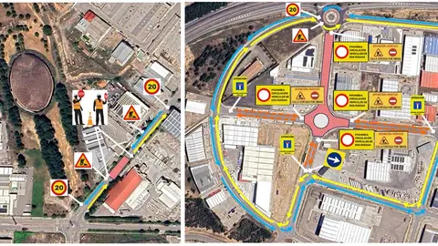 Obras de asfaltado en los polígonos de Tudela 2025