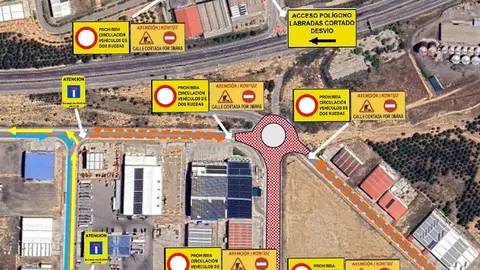 Obras de mejora en el polígono Las Labardas de Tudela