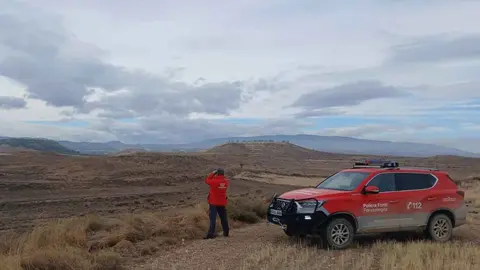 Paraje donde se produjo la caza furtiva. Foto Policía Foral