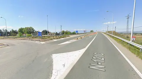 Pk 4 N-121C. Carretera Tudela-Tarazona en término de Cascante
