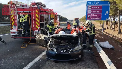Una persona fallecida y otra herida tras una colisión en Castejón