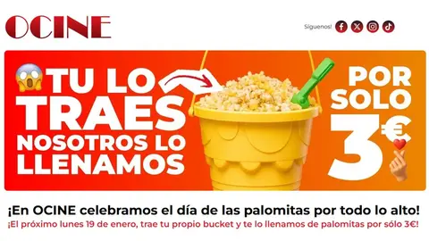 Ocine Tudela celebra el d&iacute;a de las palomitas 2026