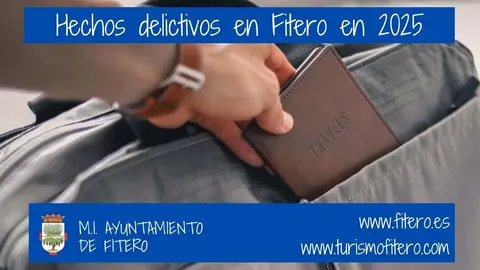 Balance de los hechos delictivos cometidos en Fitero durante 2025