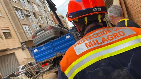 Protecci&oacute;n Civil de Milagro voluntarios durante la Dana de Valencia