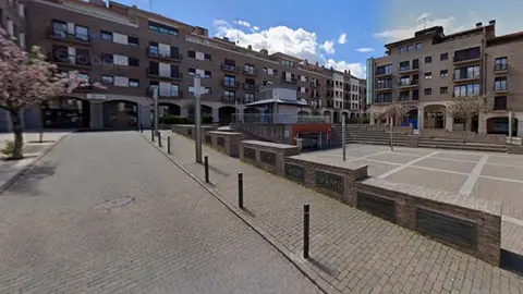 Plaza de la Constituci&oacute;n de Tudela. Foto. Google Maps