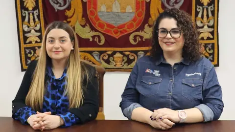 Concejala Laura Casanova y la directora del programa Inmaculada S&aacute;nchez