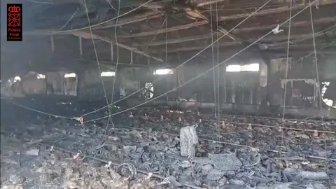 Incendio de explotaci&oacute;n av&iacute;cola de Villafranca