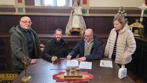 Convenio para la iluminaci&oacute;n de la iglesia de San Miguel de Corella