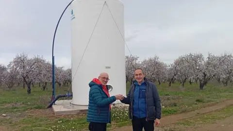 Corella inaugura un punto de captaci&oacute;n de agua para tratamientos fitosanitarios