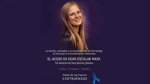 Concentraci&oacute;n silenciosa en Cintru&eacute;nigo en memoria de Sara Jim&eacute;nez