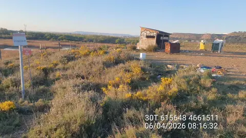 Entorno de Tetones en Tudela tras el D&iacute;a del &Aacute;ngel 2026. Foto. Ecologistas en Acci&oacute;n