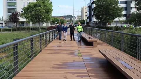 Apertura de la pasarela sobre el r&iacute;o Queiles en Tudela