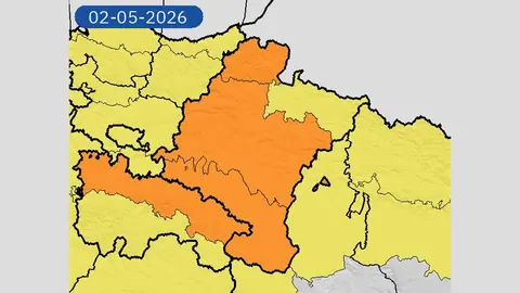 Nivel m&aacute;ximo de aviso naranja en Navarra