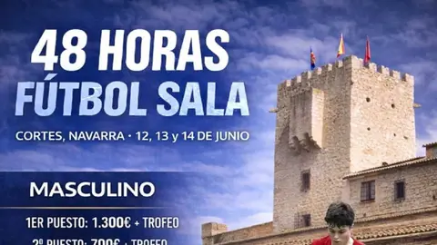 48h f&uacute;tbol sala 2026 en Cortes