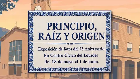 Exposici&oacute;n de fotos por el 75 Aniversario Barrio de Lourdes 2026 en Tudela