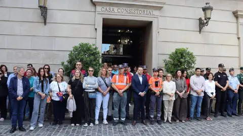 Minuto de Silencio en Tudela por los Polic&iacute;a Forales fallecidos