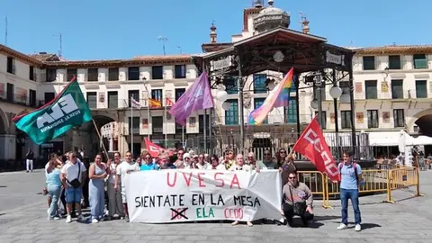 Huelga de Uvesa. Foto ELA
