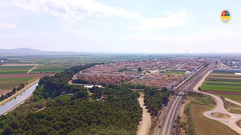 Vista a&eacute;rea de Ribaforada